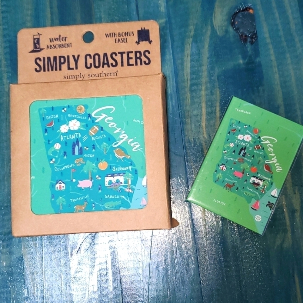 2 Piece Simply Southern Coaster & Magnet Set